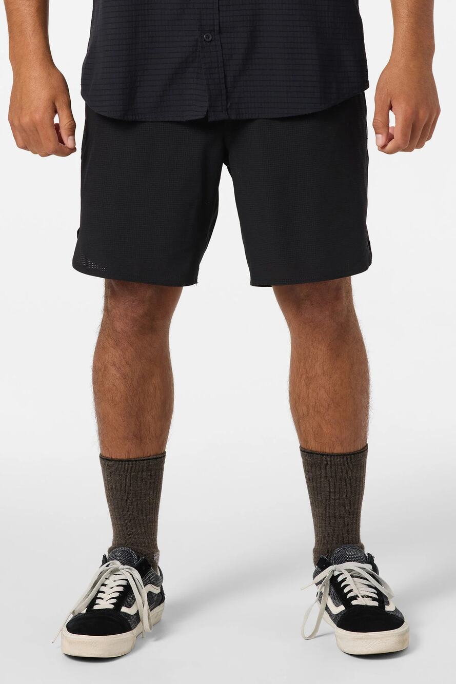 O'neill Men's Large Black Drawstring TRVL Series Hybrid Shorts Gorpcore D31-1